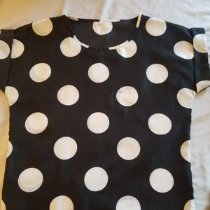 Polka dot blouse